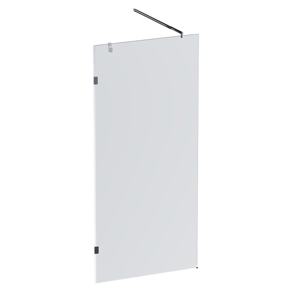 Душевая перегородка 90х195см, AM.PM X-Joy W94UWI-90-F1-MTE стекло прозрачное, профиль глянцевый хром