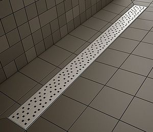 Душевая плита Radaway 1190x890 с линейным трапом, с длиной стороны, решётка Quadro 950мм, арт. 5DLA1209A