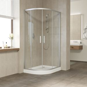 Душевой уголок Vegas Glass ZS-F NOVO h2000 90*80 07 01 профиль матовый хром стекло прозрачное