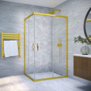 Душевой уголок Vegas Glass ZA-F NOVO h2000 120*80 03 crystalvision профиль золото матовое стекло crystalvision