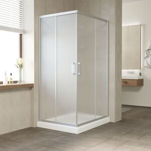 Душевой уголок Vegas Glass ZA-F NOVO h2000 110*80 07 10 профиль матовый хром стекло сатин