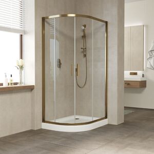 Душевой уголок Vegas Glass ZS-F TUR NOVO 120*80 05 01 профиль бронза стекло прозрачное