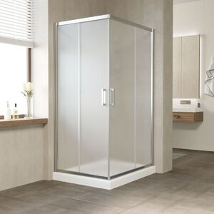 Душевой уголок Vegas Glass ZA-F TUR NOVO 110*80 08 10 профиль глянцевый хром стекло сатин