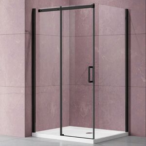 Душевой уголок Vincea Dice VSR-4D9012CLB, 1200*900, черный, стекло прозрачное