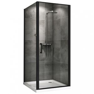 Душевой уголок ABBER Sonnenstrand AG04090B-S85B дверь распашная 90х85