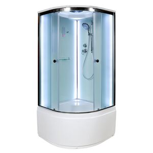 Душевая кабина Deto D80S LED с подсветкой 80х80х220см