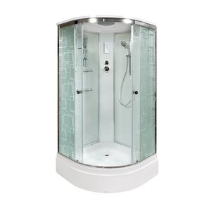 Душевая кабина Deto EM2790 с электрикой 90х90х220см