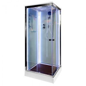 Душевая кабина Deto K408SLED 1000*1000 мм с LED подсветкой