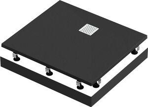 Душевой поддон GOOD DOOR Essentia 100х100 искусственный камень ЛП00190 черный