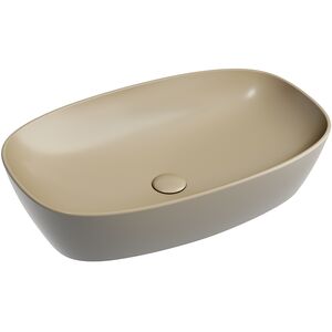 Раковина Ceramicanova овальная (цвет Капучино Матовый) Element 600*380*138мм