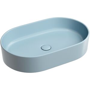 Раковина Ceramicanova овальная (цвет Голубой Матовый) Element 608*385*122мм