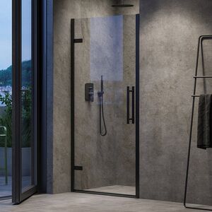 Душевая дверь Ravak Chrome COSD1 90, профиль черный, прозрачное стекло