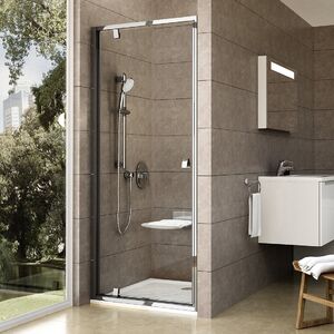 Душевая дверь Ravak Pivot PDOP1-80 блестящий+стекло прозрачное 03G40C00Z1