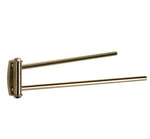 Полотенцедержатель двойной Stil Haus Hashi HS16(18) поворотный, матовое золото