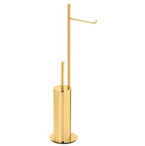 Stil Haus Hashi, стойка h63 см: бумагодержатель/ерш металлический, цвет золото 969(16)