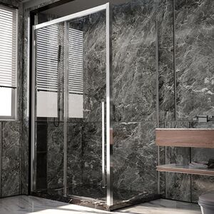 Душевой угол Veconi Premium Trento PTC-SP-30CH, 1300х800x2000, хром, стекло прозрачное