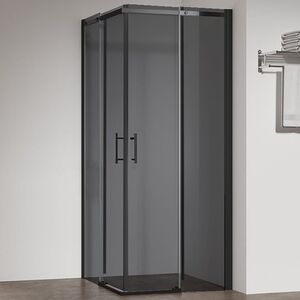 Душевой угол Veconi Rovigo RV-50B, 1000х800х1950,черный, стекло тонированное