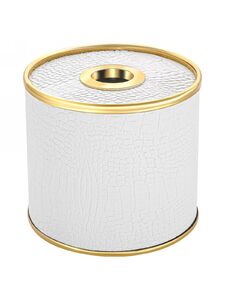 Салфетница Geralis S-KWG CROCO белая, кант золото