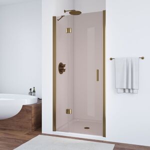 Душевая дверь Vegas Glass AFP TUR NOVO h1890 90 05 05 L профиль бронза, стекло бронза. Размер регулировки 87,5-91,5 см.