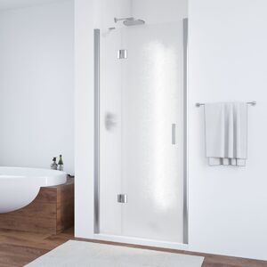 Душевая дверь Vegas Glass AFP TUR NOVO h1890 90 08 02 L профиль глянцевый хром, стекло шиншилла. Размер регулировки 87,5-91,5 см.