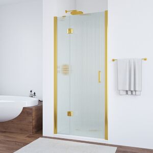 Душевая дверь Vegas Glass AFP TUR NOVO h1890 90 09 Moru L профиль золото глянцевое, стекло Moru. Размер регулировки 87,5-91,5 см.