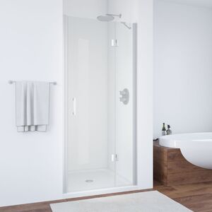 Душевая дверь Vegas Glass AFP NOVO 100 07 crystalvision R профиль матовый хром, стекло crystalvision. Размер регулировки 97,5-101,5 см.