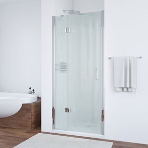 Душевая дверь Vegas Glass AFP TUR NOVO h1890 110 08 Moru L профиль глянцевый хром, стекло Moru. Размер регулировки 107,5-111,5 см.