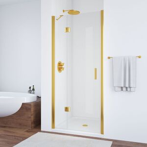 Душевая дверь Vegas Glass AFP TUR NOVO h1890 110 09 crystalvision L профиль золото глянцевое, стекло crystalvision. Размер регулировки 107,5-111,5 см.