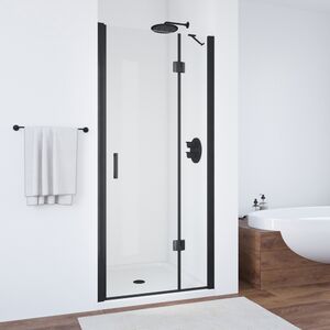 Душевая дверь Vegas Glass AFP NOVO 120 02М crystalvision R профиль черный матовый, стекло crystalvision. Размер регулировки 117,5-121,5 см.