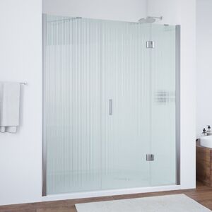 Душевая дверь Vegas Glass AFP-F TUR NOVO h1890 130 08 Moru R профиль глянцевый хром, стекло Moru. Размер регулировки 127,5-131,5 см.