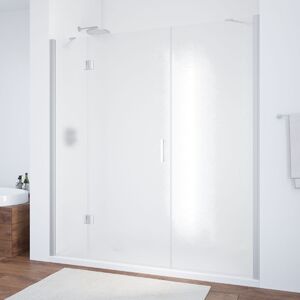 Душевая дверь Vegas Glass AFP-F NOVO 170 07 02 L профиль матовый хром, стекло шиншилла. Размер регулировки 167,5-171,5 см.