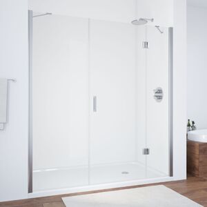 Душевая дверь Vegas Glass AFP-F TUR NOVO h1890 190 08 crystalvision R профиль глянцевый хром, стекло crystalvision. Размер регулировки 187,5-191,5 см.