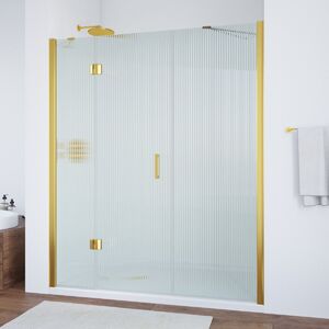 Душевая дверь Vegas Glass AFP-F TUR NOVO h1890 200 09 Moru L профиль золото глянцевое, стекло Moru. Размер регулировки 197,5-201,5 см.