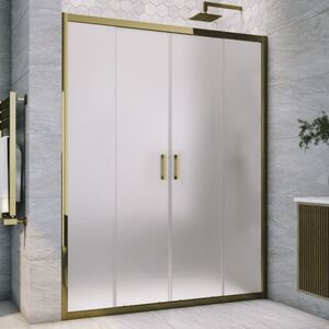 Душевая дверь Vegas Glass Z2P TUR NOVO 165 05 10 профиль бронза, стекло сатин. Размер регулировки 163-168 см.