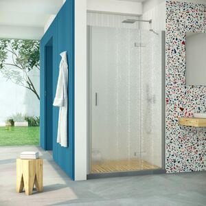 Душевая дверь Vegas Glass AFP Retta 95 07 02 R профиль матовый хром, стекло шиншилла. Размер регулировки 92,5-96,5 см.
