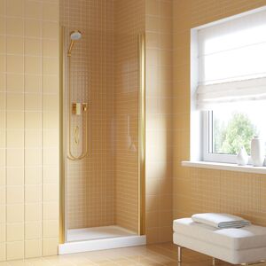 Душевая дверь Vegas Glass EP LUX 70 09 crystalvision R профиль золото глянцевое, стекло crystalvision. Размер регулировки 69-72 см.
