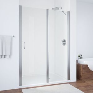 Душевая дверь Vegas Glass EP-F-1 100 08 01 R профиль глянцевый хром, стекло прозрачное. Размер регулировки 98,5-103,5 см.