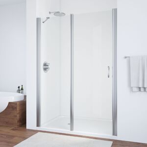 Душевая дверь Vegas Glass EP-F-1 155 08 01 L профиль глянцевый хром, стекло прозрачное. Размер регулировки 153,5-158,5 см.
