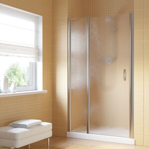 Душевая дверь Vegas Glass EP-F-1 LUX 120 08 02 L профиль глянцевый хром, стекло шиншилла. Размер регулировки 119-122 см.