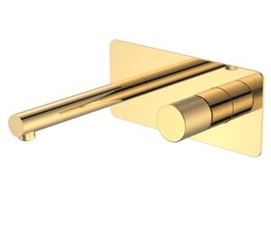 Смеситель Boheme STICK 125-GG.4 из стены GOLD SPIRALE