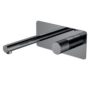 Смеситель Boheme STICK 125-SGM.4 из стены Shine Gun Metal SPIRALE