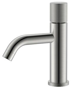 Смеситель Boheme STICK 121-NB.4 для раковины Nikel Brush SPIRALE