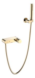 Смеситель для ванны Boheme STICK 123-GG GOLD с ручкой DIAMOND