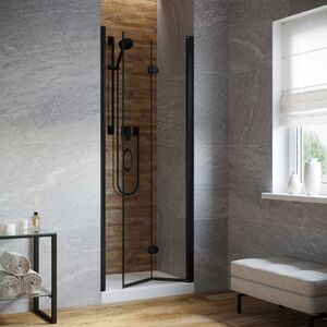 Душевая дверь Vegas Glass GPS LUX 70 02М crystalvision R профиль черный матовый, стекло crystalvision. Размер регулировки 69-72 см.