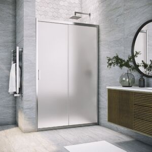 Душевая дверь Vegas Glass ZP TUR NOVO 135 08 10 профиль глянцевый хром, стекло сатин. Размер регулировки 133-138 см.