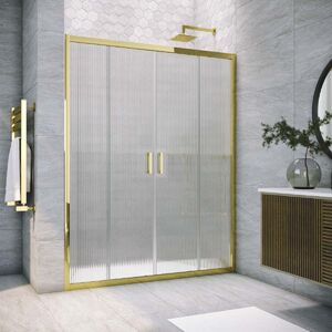 Душевая дверь Vegas Glass Z2P TUR NOVO 165 09 Moru профиль золото глянцевое, стекло Moru. Размер регулировки 163-168 см.