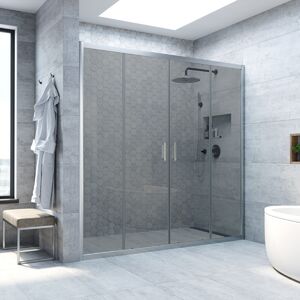 Душевая дверь Vegas Glass Z2P NOVO h2000 195 07 07 профиль матовый хром, стекло графит. Размер регулировки 193-198 см.