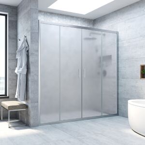 Душевая дверь Vegas Glass Z2P NOVO h2000 195 07 10 профиль матовый хром, стекло сатин. Размер регулировки 193-198 см.