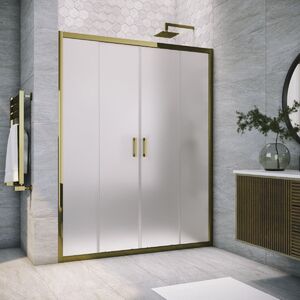 Душевая дверь Vegas Glass Z2P TUR NOVO 170 05 02 профиль бронза, стекло шиншилла. Размер регулировки 168-173 см.