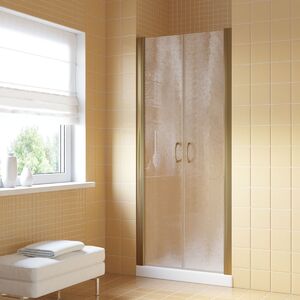 Душевая дверь Vegas Glass Е2Р LUX 90 05 Moru профиль бронза, стекло Moru. Размер регулировки 89-92 см.